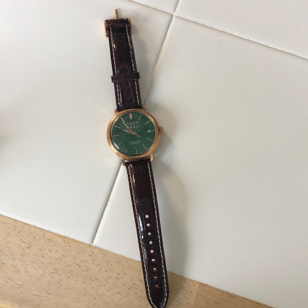 CCCP Leather Watch